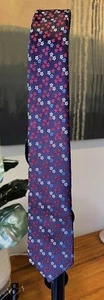 US Polo Assn. Necktie Blue Red Floral EUC - Picture 1 of 7
