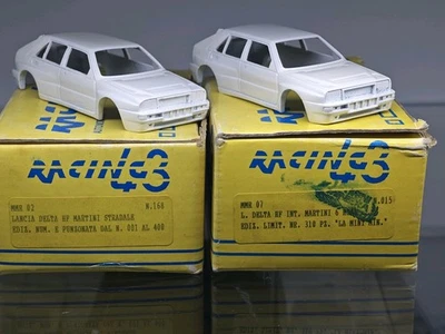 2 LANCIA DELTA HF INTEGRALE MARTINI 5 E 6 STRADALI KIT DA MONTARE RACING43 1/43 - Immagine 1 di 4