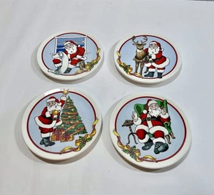 Juego de 4 Mini Platos de Cerámica MWW Mercado Navidad-Santa - Brillante - Imagen 1 de 7