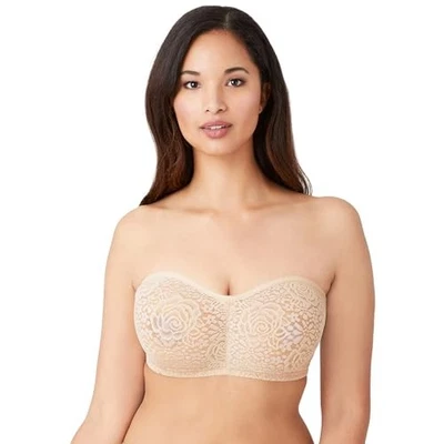 WACOAL WOMEN'S HALO STRAPLESS BRA SIZE WOMEN 38DD - SAND - Image 1 of 4