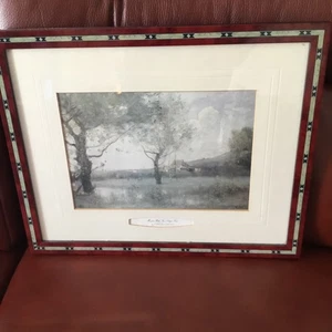 Monochrome Corot Landschaft Kunstdrucke (Paar) - Bild 1 von 6