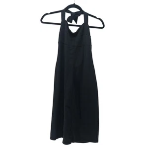 Athleta Sz 8 Womens Halter Top Black Dress Athletic Stretch - Picture 1 of 11