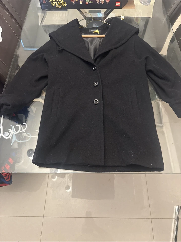 Donnybrook  Black  coat Hooded-size 2 Black - Image 1 of 4