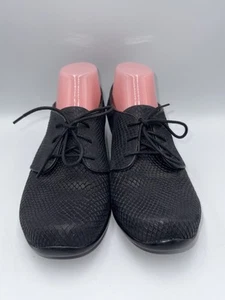 Dansko Schuhe Damen 41 Louise Freizeit Absatz Oxford schwarz strukturiertes Wildleder - Bild 1 von 10