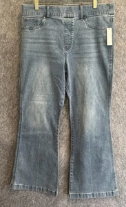 Vanderbilt Jeans Women SZ 16p Hi Rise Stretch Pull On Flare Stretch Shaper - Picture 1 of 7