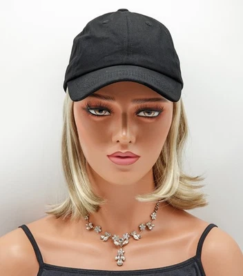 SOMBRERO CLÁSICO de Henry Margu, Sombrero Negro con Pelo, 14H Lt/Med Rubio, ¡LIQUIDACIÓN! NUEVO Foto 1 de 4