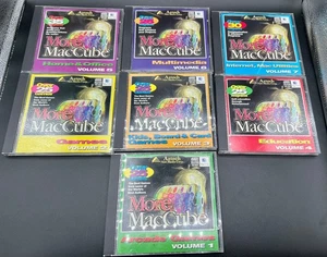 Vintage Games Apple MAC More MacCube 7 CD ROM’s - Picture 1 of 3