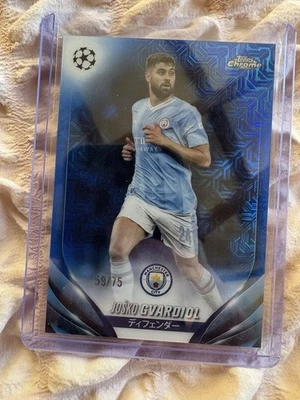 Topps Chrome 2024-25 Uefa Club Competitions Josko Gvardiol 59/75 Blue Refractor - Image 1 of 3