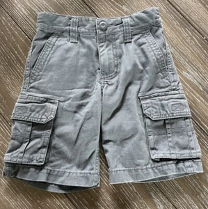 Old Navy Blue Khaki Cargo Shorts Boys Youth Size 5 - Adjust. Waist - Picture 1 of 6