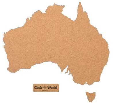 Kork Pinnwand in AUSTRALIEN-Form XXL | Australia als Wanddeko | selbstklebend - Bild 1 von 2