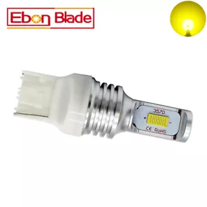 2x T20 7440 W21W CSP 72W Canbus LED Golden Yellow Turn Signal Blinker Light Bulb - Bild 1 von 8