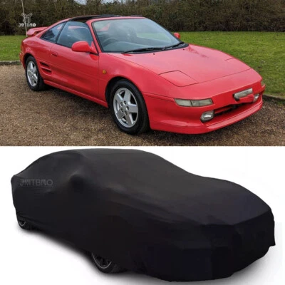 Cubierta de coche exterior elástica impermeable personalizada negra para Toyota MR2 1985-1995 Foto 1 de 4