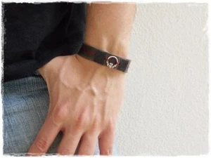 Claddagh Bracelet Men's Leather Bracelet Love Loyalty Friendship Bracelet Irish - Picture 1 of 16