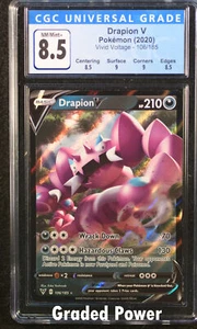 Vivid Voltage Drapion V CGC 8.5 Holo (7093) 106/185 Pokemon - Imagen 1 de 1