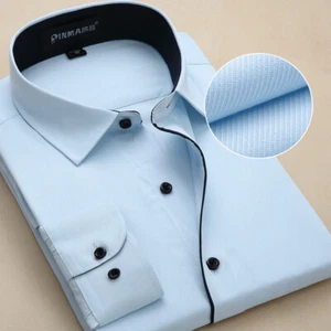 Mens Formal Dress Shirts Long Sleeves Casual Business Work Button Up Shirts Tops - Bild 1 von 16