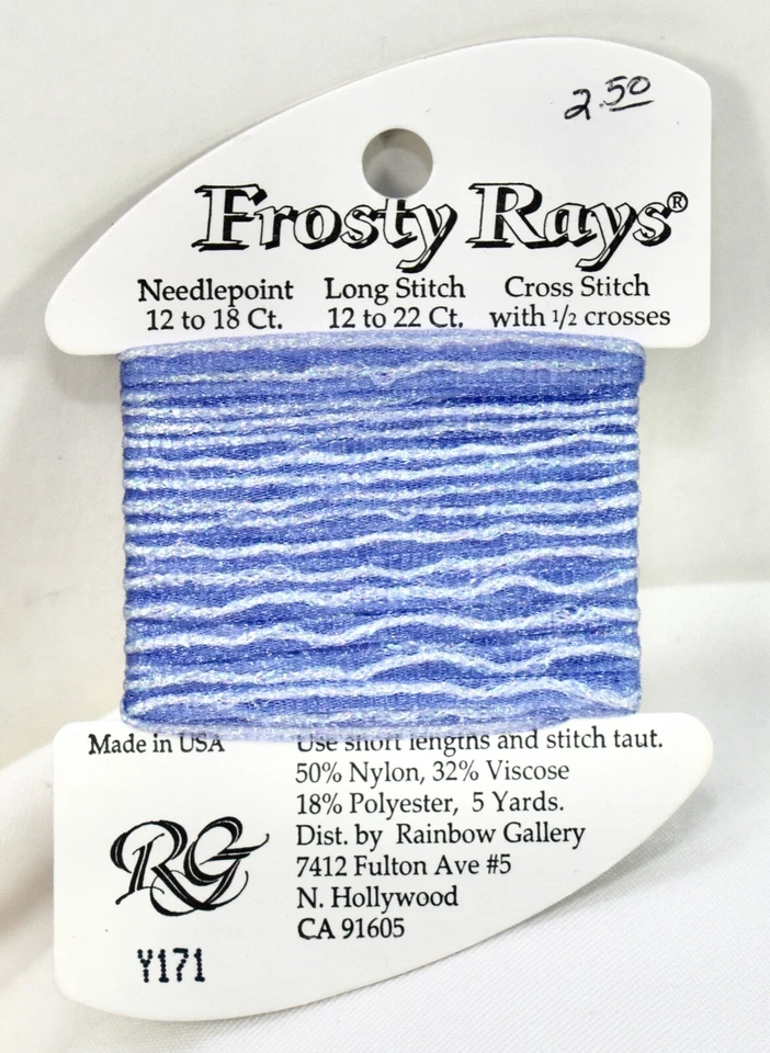 Rainbow Gallery Frosty Rays polyester/nylon/viscose 5 yds Y171 blue - Image 1 of 1