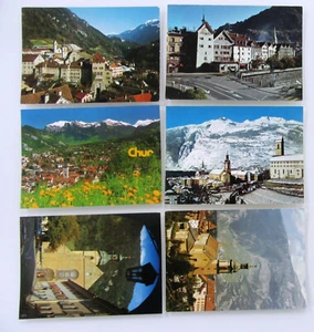 SUISSE cartes postales lot 6 x CHUR dans le canton des Grisons cartes postales Switzerland - Photo 1/2