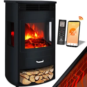 RETOURE Elektrokamin Elektrischer Kamin Heizgerät Heizlüfter Heizung Ofen Gr. XL - Bild 1 von 10