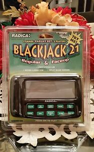 Vintage Radica Blackjack 21 Handheld Pocket LCD Video Game, Travel, New
