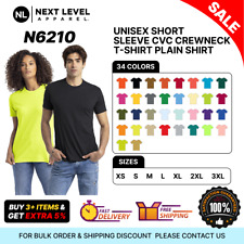 Next Level Apparel N6210 Unisex Short Sleeve CVC Crewneck T-Shirt Plain Shirt