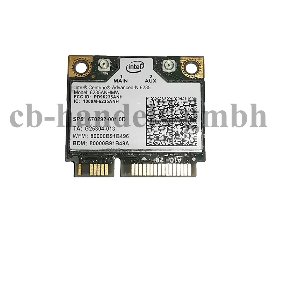 INTEL CENTRINO ADVANCED N 6235ANHMW 6235 WLAN KARTE WIFI WIRELESS ADAPTER KARTE - Bild 1 von 1
