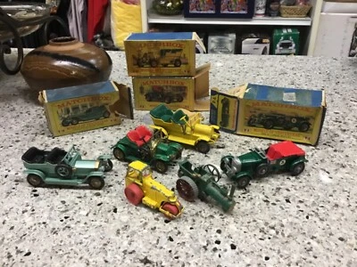 Lot of Vintage Matchbox Cars Models Of Yesteryear Made In England y-2,5,15,16. - Image 1 of 4