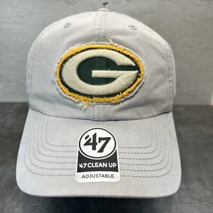 Green Bay Packers Hat StrapBack Beige 47'  Distressed  Logo Authentic Merch H55 - Picture 1 of 8