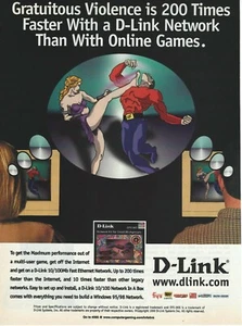 Vintage/Retro D-Link DFE-905 Network Kit Print Ad Gaming Promo 1999  - Picture 1 of 2