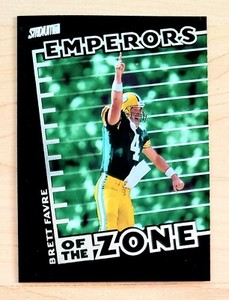 1999 Topps Stadium Club BRETT FAVRE "Emperors of the Zone" Insert Card PACKERS