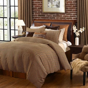 Paseo Road by Clifton Rustic Bedding, 3 Piece King Size Comforter Set, Brown Ho - Picture 1 of 6