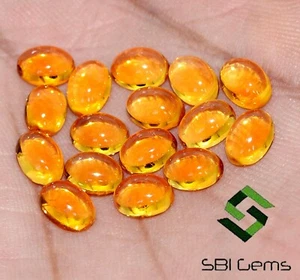 Natural Citrine Oval Cabochon 7x5 mm 14.46 CTS Lot 16 Pcs Golden Loose Gemstones - Picture 1 of 10