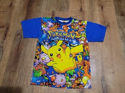 RARE 90's Vintage Boys Pokémon / Pikachu Shirt XL Hard To Find, Colorful TCG 141 - Image 1 of 4