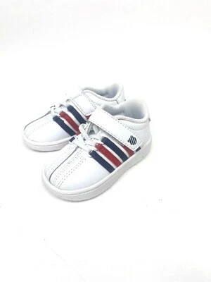 Zapatos Infantiles K-Swiss Blanco Rojo Azul Talla 4 Infantil Foto 1 de 4