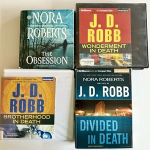 Lot/4 Nora Roberts/JD Robb CD Audio Books/#1 NYT Bestselling Author/Free Return - Picture 1 of 5