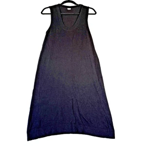 J.Crew Pulloverkleid schwarz Wolle-Kaschmir-Mischung M U-Ausschnitt Etuikleid Midi klassisch - Bild 1 von 7