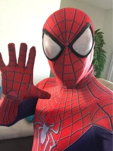 Amazing Spiderman TASM2 Jumpsuit Spider-man Cosplay Halloween Costume Adult Kids - Picture 1 of 7