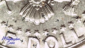 1993 D Kennedy Half Dollar - Missing Cladding & Strike-Throughs - Error Coin - Bild 1 von 10