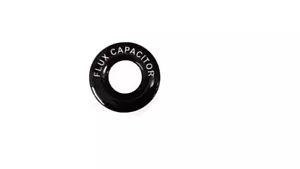 FLUX CAPACITOR - Lucas Toggle Switch Round Dash Tag - Classic Car Kit Hot Rod - Picture 1 of 3