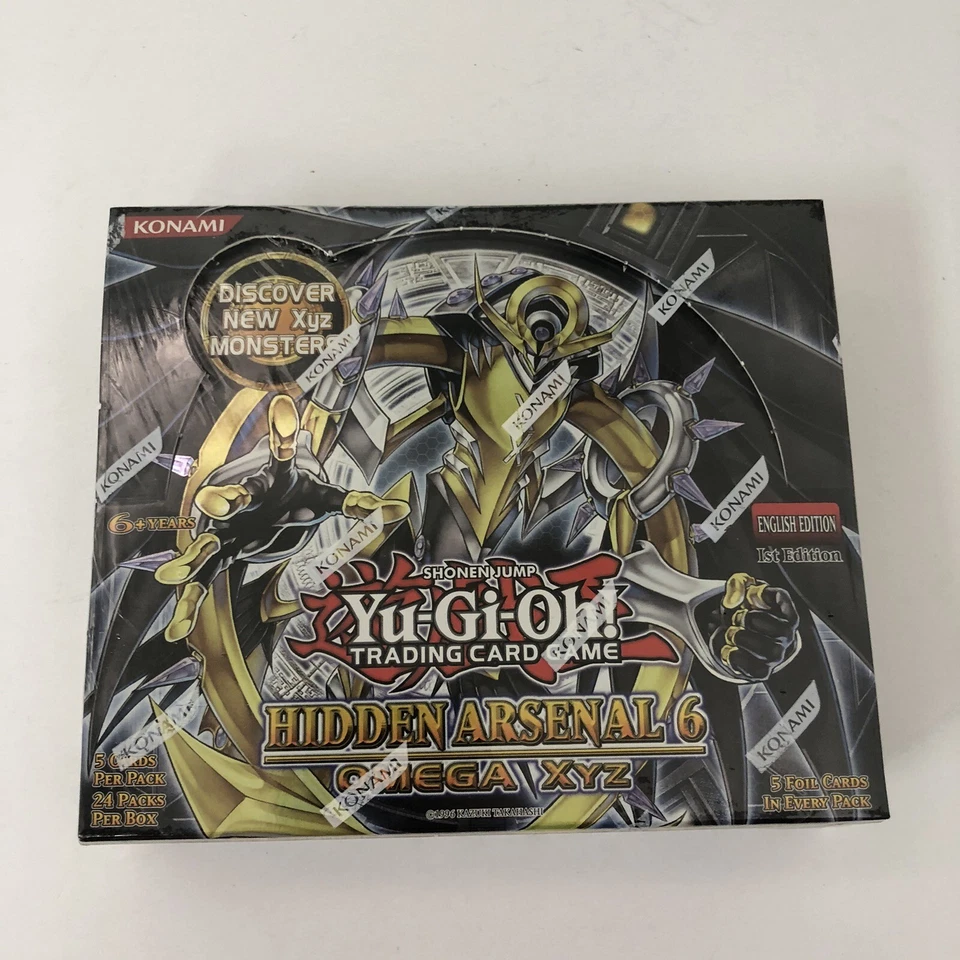 Yugioh Hidden Arsenal 6 Omega Xyz 1st Edition Booster Box Sealed Yu-Gi-Oh TCG - Image 1 of 2
