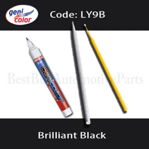 OEM Touch-Up Paint Pen Kit Audi-LY9B-Brilliant Black-Sanding Stick & MicroBrush - Picture 1 of 2