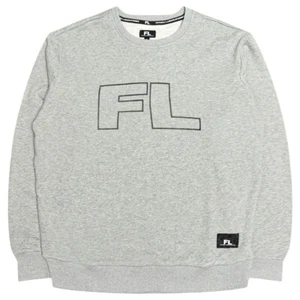FUTURA 2000 LABORATORIES MEN FRENCH TERRY CREW (GRAY / HEATHER GREY) - Picture 1 of 3