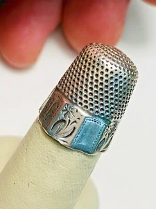 Vintage Sterling Thimble (MUHR CO.)  ID. Number 178 - Picture 1 of 4
