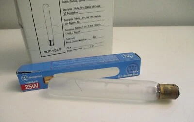 Westinghouse 25 Watt 25T Tube Light Bulb Bayonet Base Frosted X 10 BOS! - Image 1 of 4