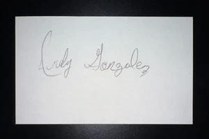 Andy Gonzalez, WHITE SOX (2007 Debut) SIGNIERTE 3x5 Karteikarte (HS) - Bild 1 von 1