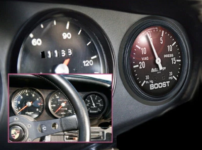 Adaptador salpicadero Porsche 911. Kit para cualquier medidor de vacío/impulso 2 5/8. Leer descripción Foto 1 de 2