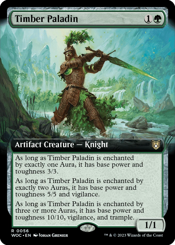 MTG Timber Paladin Extended Art English WOC - Image 1 of 1