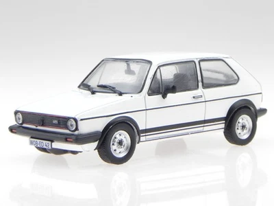 VW Golf GTI 1980 MK1 Serie 2 coche modelo diecast blanco en vitrina Atlas 1:43 Foto 1 de 4