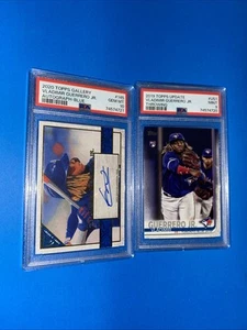 2020 Topps Gallery - Blue #145 Vladimir Guerrero Jr. /50 & 2019 Tops Rc #us1 - Picture 1 of 18