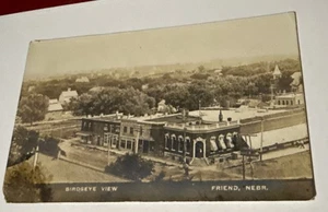 RPPC Birdseye View Friend, Ne Postcard  - Picture 1 of 2