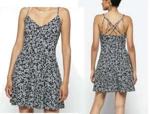 Nine Britton Sundress Womens Sz 1X Floral Strappy Stitch Fix NWT Blue Stretch - Picture 1 of 11